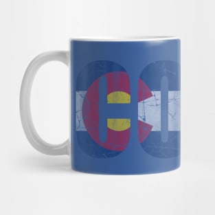 Retro CO Colorado Flag Mug